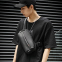 Zip Fastener Men's Bag Casual Versatile  Shoulder