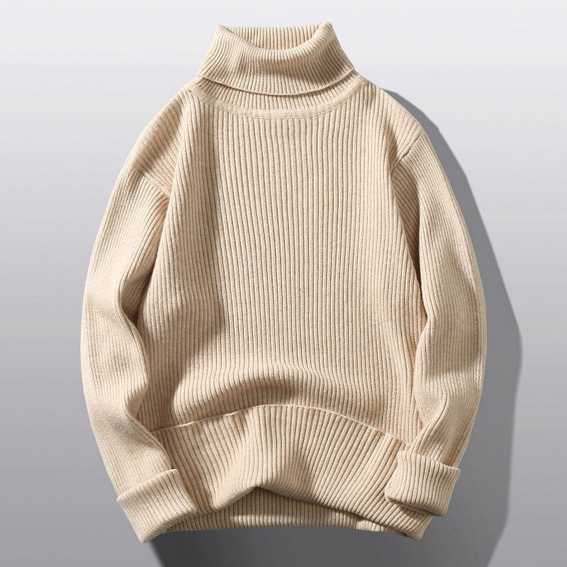 Sweater Loose And Simple Bottoming Striped Knitwear