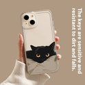 Black Cat High Sense Couple Phone Case