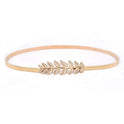 Fashionable Golden Leaf Elastic Waist Chain Decoration