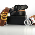 Automatic Alloy Buckle Cowhide Men's Belt