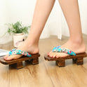 Two-toothed Clogs Japanese Gentleman Clogs Wooden Slippers