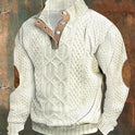 Spring And Autumn Zipper Digital Printing Men's Sweater