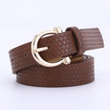 New Style Personalized Straw Mat Pattern Decorative Dress Belt