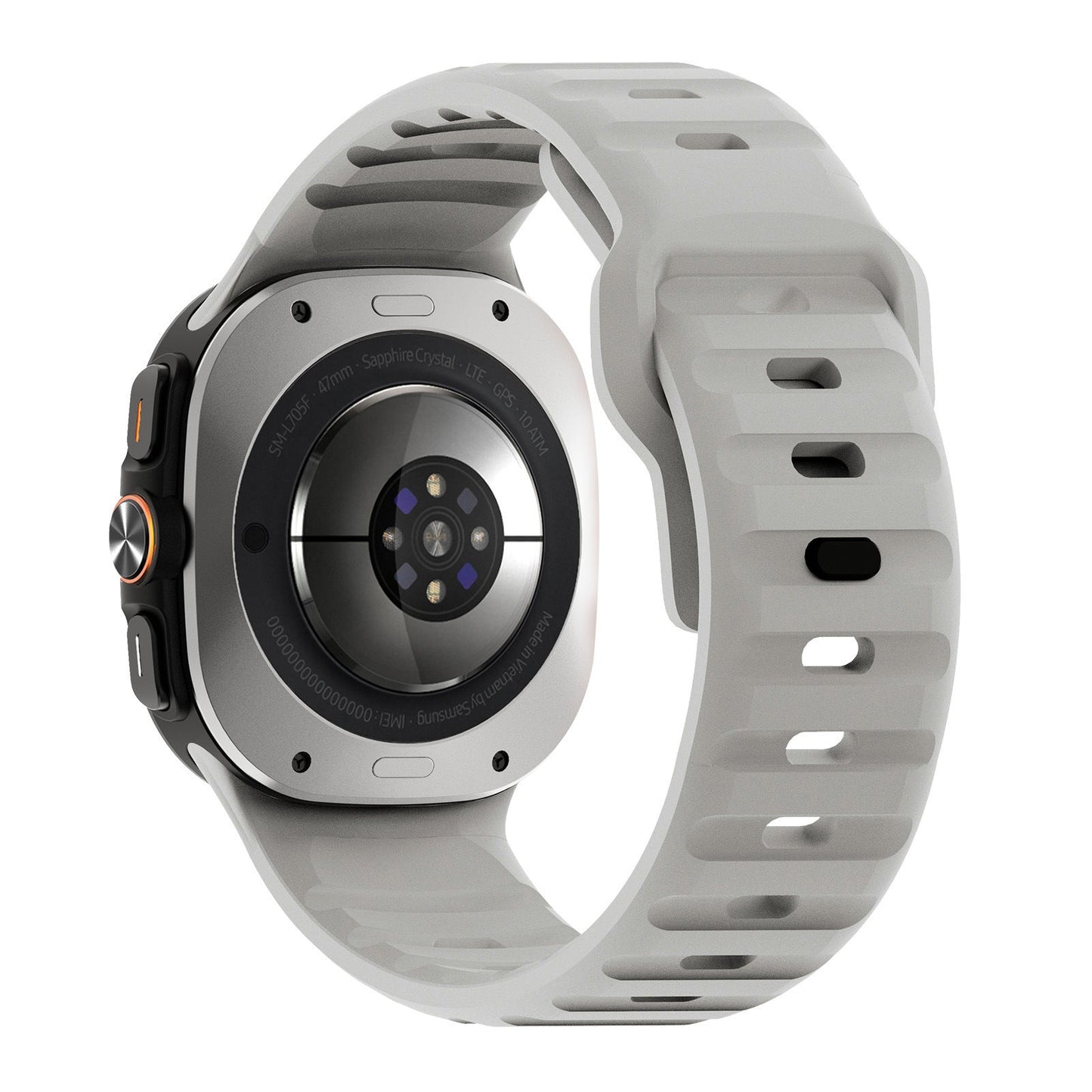 حزام سيليكون قابل للتطبيق على ساعة Ultra Wave Reverse Buckle مقاس 47 مم