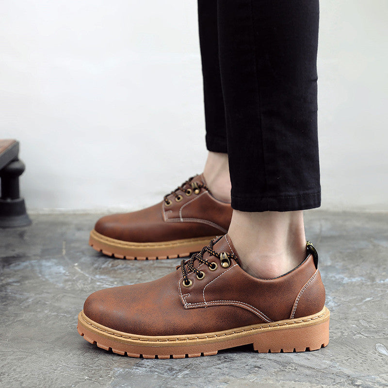 All-match Casual Boots Low-cut Tooling Trendy Shoes For Men