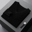 Men's V-neck Loose Business Oversized Knit Sweater