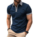 Casual Pocket Stitching Button Polo Shirt