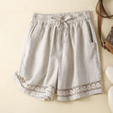 Summer Thin Linen Shorts For Women