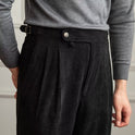 Autumn And Winter Corduroy Smooth Ankle-length Pants Men