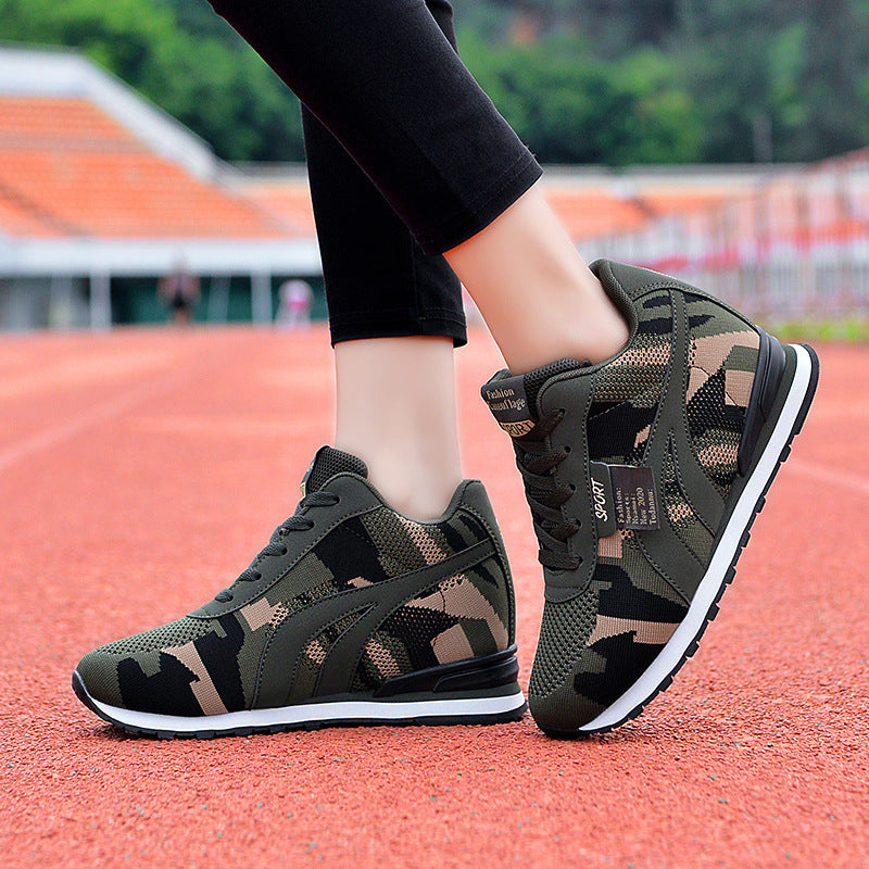 Camouflage Height Increasing Insole Sports Leisure Tourist Shoes