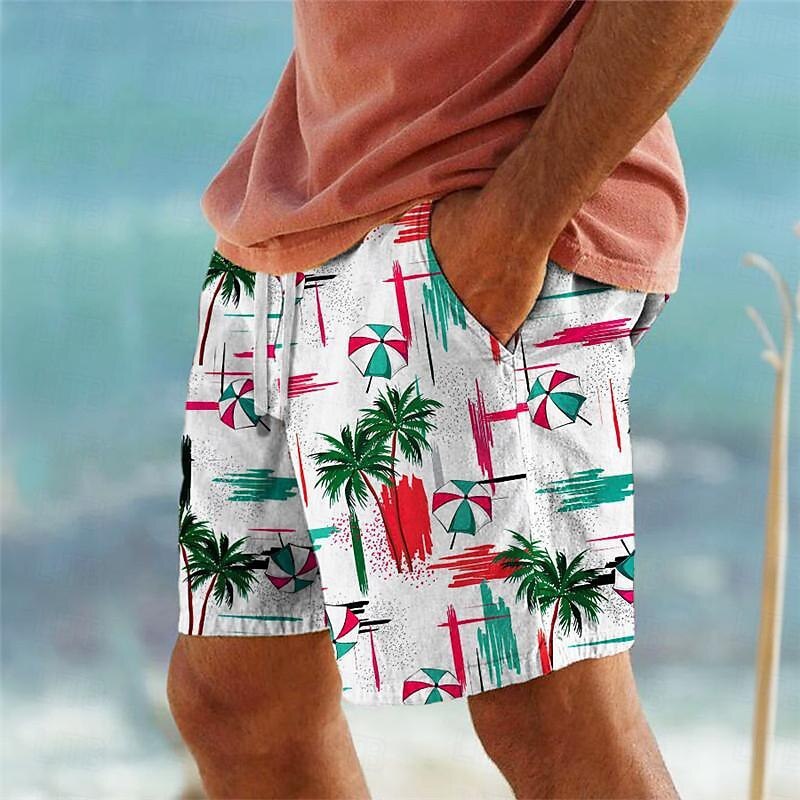 Hawaii Beach European And American Printed Casual Men's Shorts