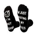 Creative Foot Letter Non-slip Dispensing Knee-high Sports Socks