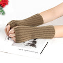 Knitting Wool Gloves Straight Arm Knitted Warm