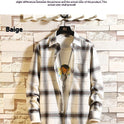 Men's Casual Plaid Shirt Korean Style