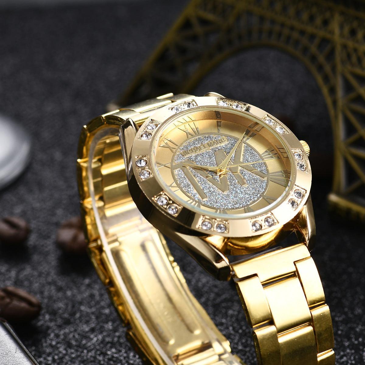 Fashion Casual Quartz Watch Starry Stainless Steel