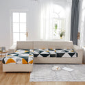 Milk Silk Printed Sofa Seat Cover Stretch Sofa Cushion Cover