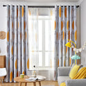 Nordic Style Nordic Leaf Curtain Shading Bedroom Living Room Shading Curtain Finished Simple Modern