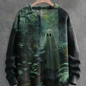 Halloween Ghost Pattern Horror Printed Sweater