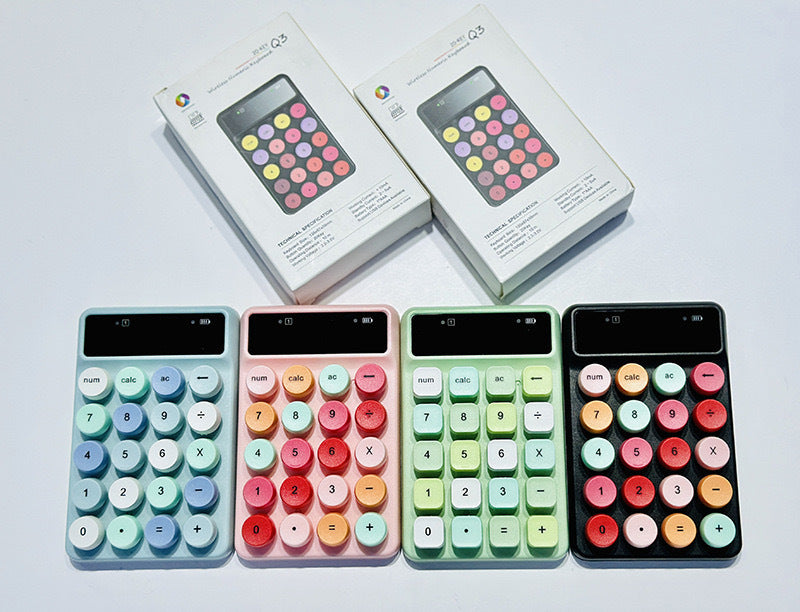 Mini-portable Complex New Q3 Wireless Digital Macaron Color Keyboard