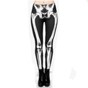 Gothic Skull Print High Waist Sports Leggings