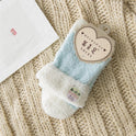 Women's Solid Colour Home Towel Warm Monthly Socks