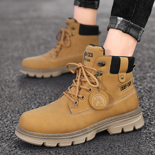 حذاء Desert Rhubarb Boots للرجال ذو نعل سميك وخفيف الوزن