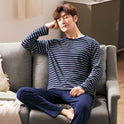 Men's Pajamas, Long Sleeved Spring And Autumn Home Wear