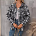 Women's Casual Fashion Loose Plaid Shirt