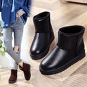 Fashion Women's Flat Warm And Suede Leather Boots