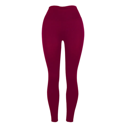 Slim-Fit Buttocks Solid Color Yoga Pants Leggings