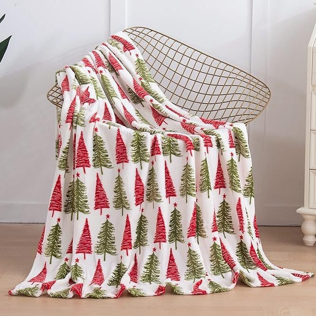 Christmas Flannel Blanket 3D Printing Nap Quilt