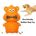 Dog Chew Toy For Chewers Rubber Squeaky Puppy Tooth Cleaning Grinding Molar Toy