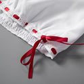Women's Sweet And Spicy Style Lace Bow Decoration Contrast Color Shorts
