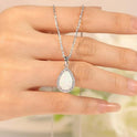 Women's Imitation Opal Necklace, Shiny And Exquisite