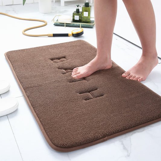 Cross-border Memory Foam Floor Mat Bathroom Bathroom Coral Fleece