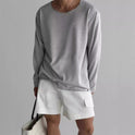 Men's Lightweight Breathable Long Sleeves Knitted T-shirt