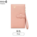 RFID Anti-magnetic Passport Holder Multifunctional Long Ladies Wallet