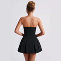 Women's Fashion Tube Top High Waist Dress