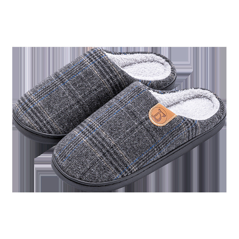 Cotton Slippers Men's Winter Indoor Home