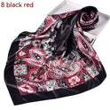 Spring New Versatile Large Kerchief Silk Scarf Classic Retro Printing