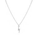 Women's Fashion Alloy Mini Lightning Pendant Necklace