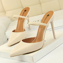 Pointed Hollow One Word With Women's Slippers