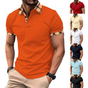 Lapel Fashion Slim Men's T-shirt