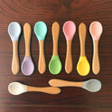 Silicone Baby Food Supplement Tableware Silicone Spoon