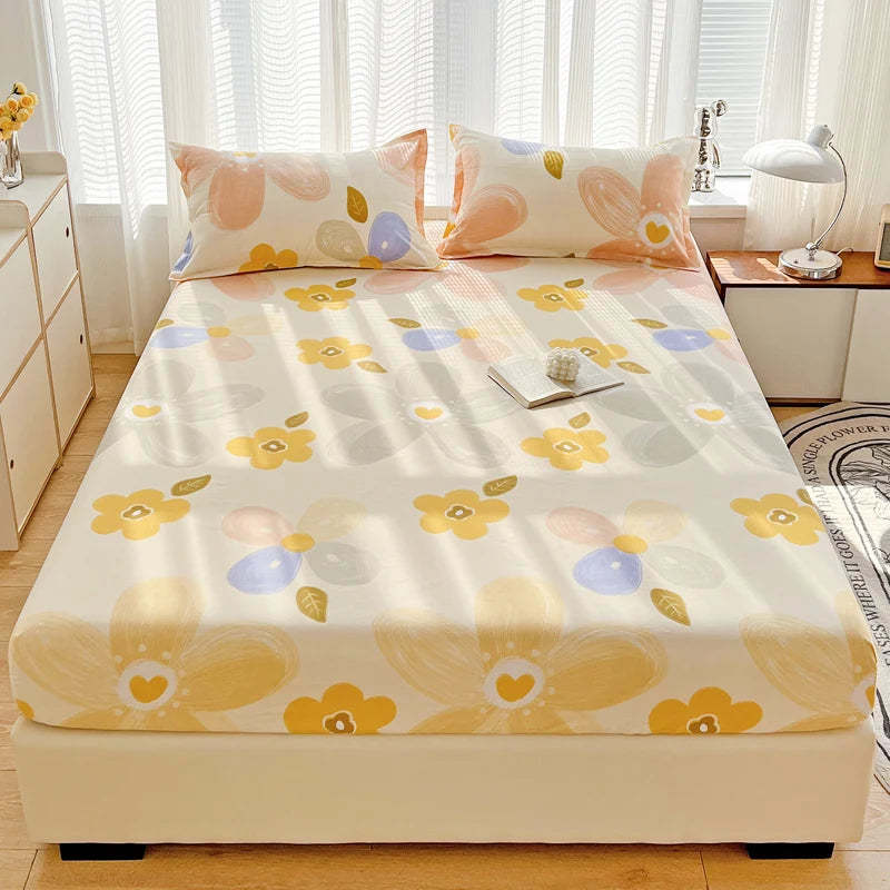 Dust Mattress Protective Cover Three-piece Bed Sheet Set