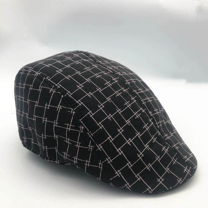 Mens Fashionable And Versatile Breathable Casual Beret Hat