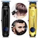 Electric Hair Clipper Engraving Scissors Gradient Push White Electric Clipper USB Charging