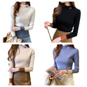 Slim-fit Slimming Bottoming Shirt Versatile Half-high Collar Knitted Sweater