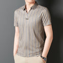 Summer Men's Short Sleeve Striped